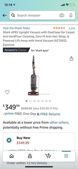 Shark apex vacuum