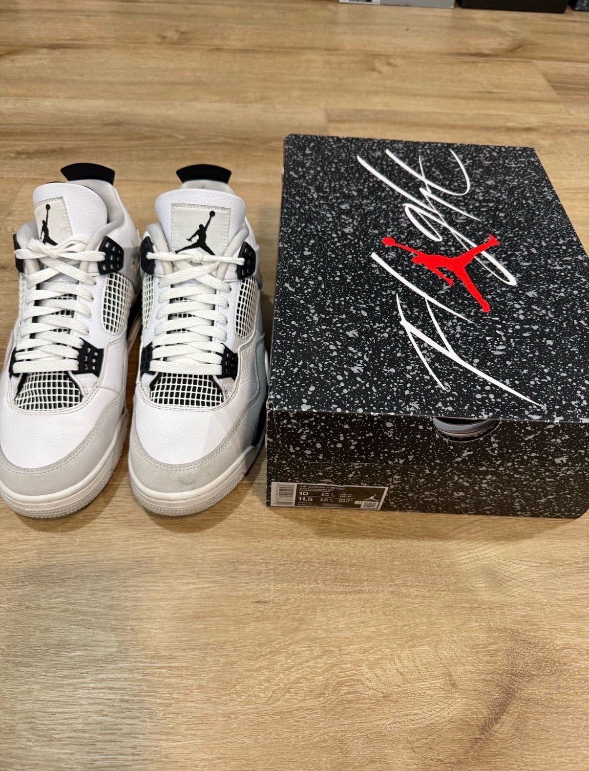 Jordan 4 Military Black Size 10