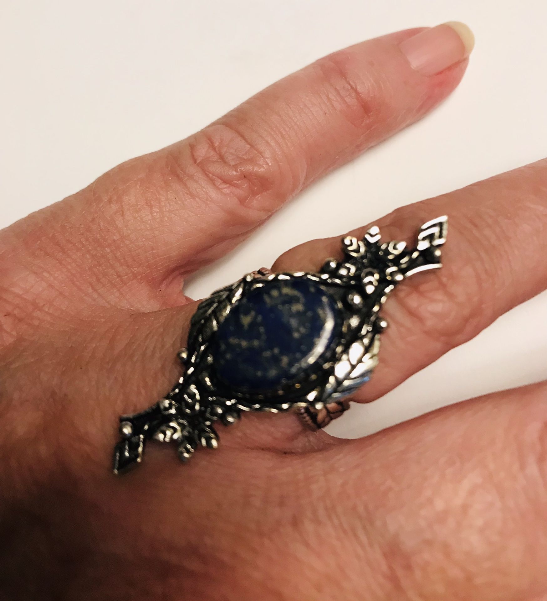 Lapis Lazuli 925 Sterling Silver Ring