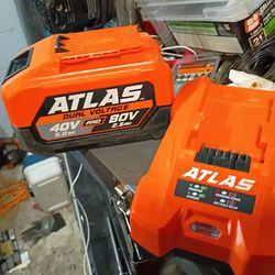 Atlas Dual 40v An 80v Battery And Charger 