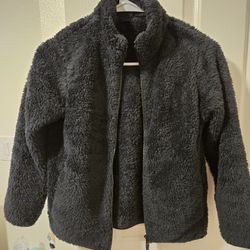 Fluffy Yarn Fleece Full-Zip Jacket