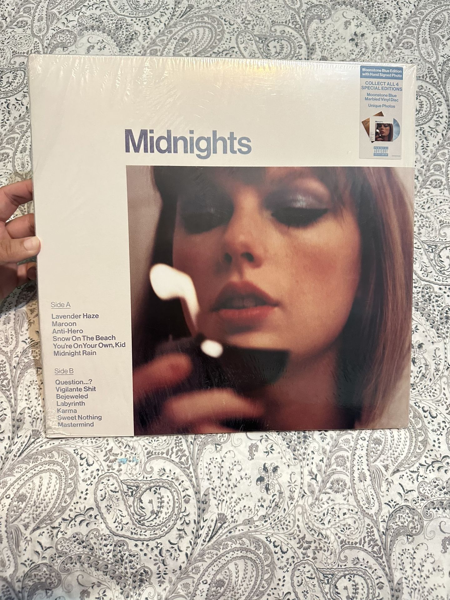 Taylor Swift Signed Midnights Moonstone Vinyl