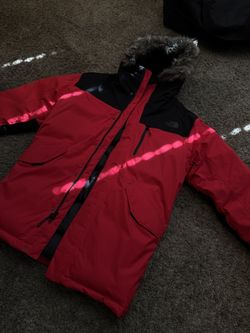 Red North Face Winter Coat 