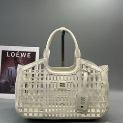 MiuMiu's new openwork basket bag