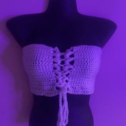 Crochet Fashion Tops Crop Tops