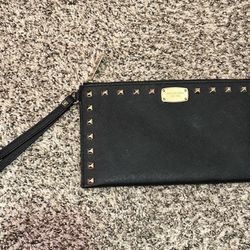 Michael Kors Gold Studded Clutch Wristlet