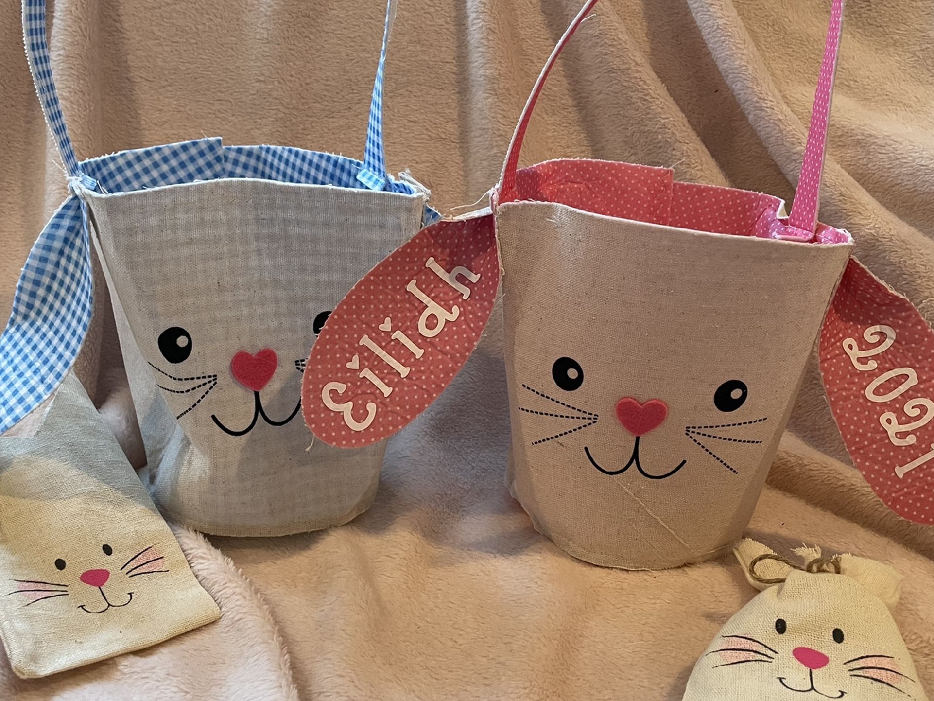 Personalized Easter Bunny baskets