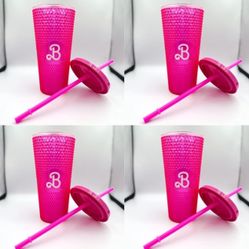 4x Barbie Movie Cinemark 20oz Tumbler Bundle