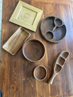 Set of 5 Wooden Bowls - Bowls de Madera