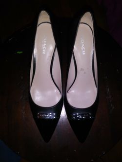 Coach Heels Pumps ZAN Classic Black Size 7.5