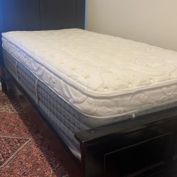 Bed Frame And Mattress And Chest Drawers