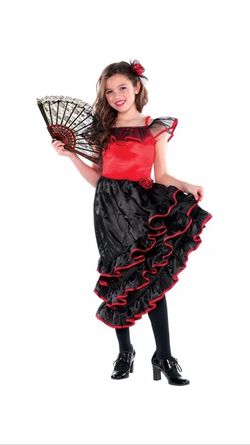 New Spanish Girl Costume 8-10 years