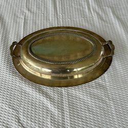 Vintage English Silver Silverplate Lid ONLY Covered Oval Dish