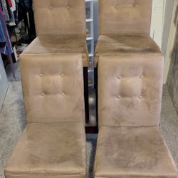 Cloth High Back Dining Room Table Chairs 