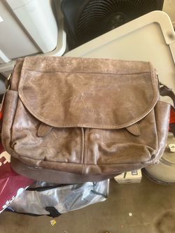 Cole Haan Brown Leather Messenger Bag