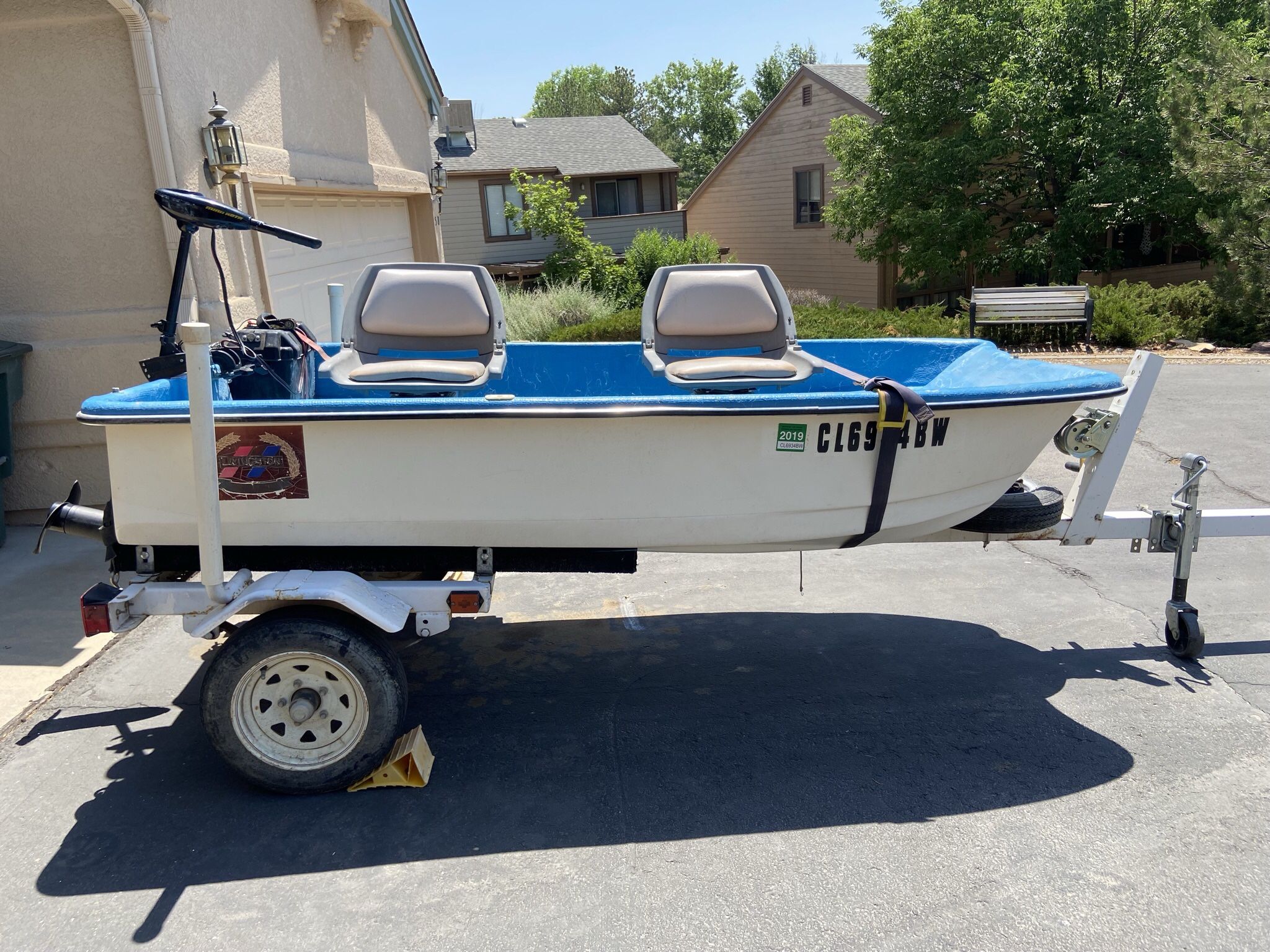 Livingston 9 Foot Boat with Motor