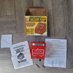 Central Pneumatic Air Vacuum Pump Item 3952 AIR-VAC 