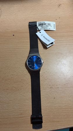 Skagen Slim Titanium Steel Designer  233XLTTN Sunby Blue Mesh
