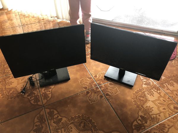 Dual Acer h236HL computer monitors- $160 OBO for Sale in Moreno Valley