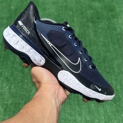 NIKE ALPHA HUARACHE ELITE 3 LOW “COLLEGE NAVY” METAL BASEBALL CLEATS (Size 10.5, Men’s)
