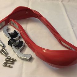 Red Hand Guards For Honda Motorcycle Dirt Bike CR CRX XR 