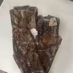 3 Pc Real Tree /under armor & Mossy Oak Camp Clothes 