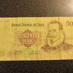 Vintage Foreign Currency (Chile)