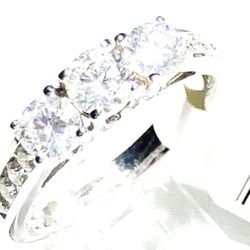 Diamond Engagement Ring Wedding Ring Anniversary Ring  1.30 Carats Natural Diamonds Retiring liquidation SALE -65%