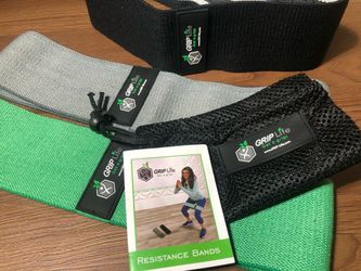 Booty Bands Fabric Resistance Bands for Yoga Home Workout (Set of 3)