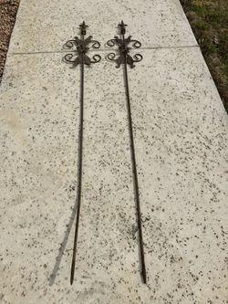 Garden lawn iron metal trellis plants stand tall 62” 2 available