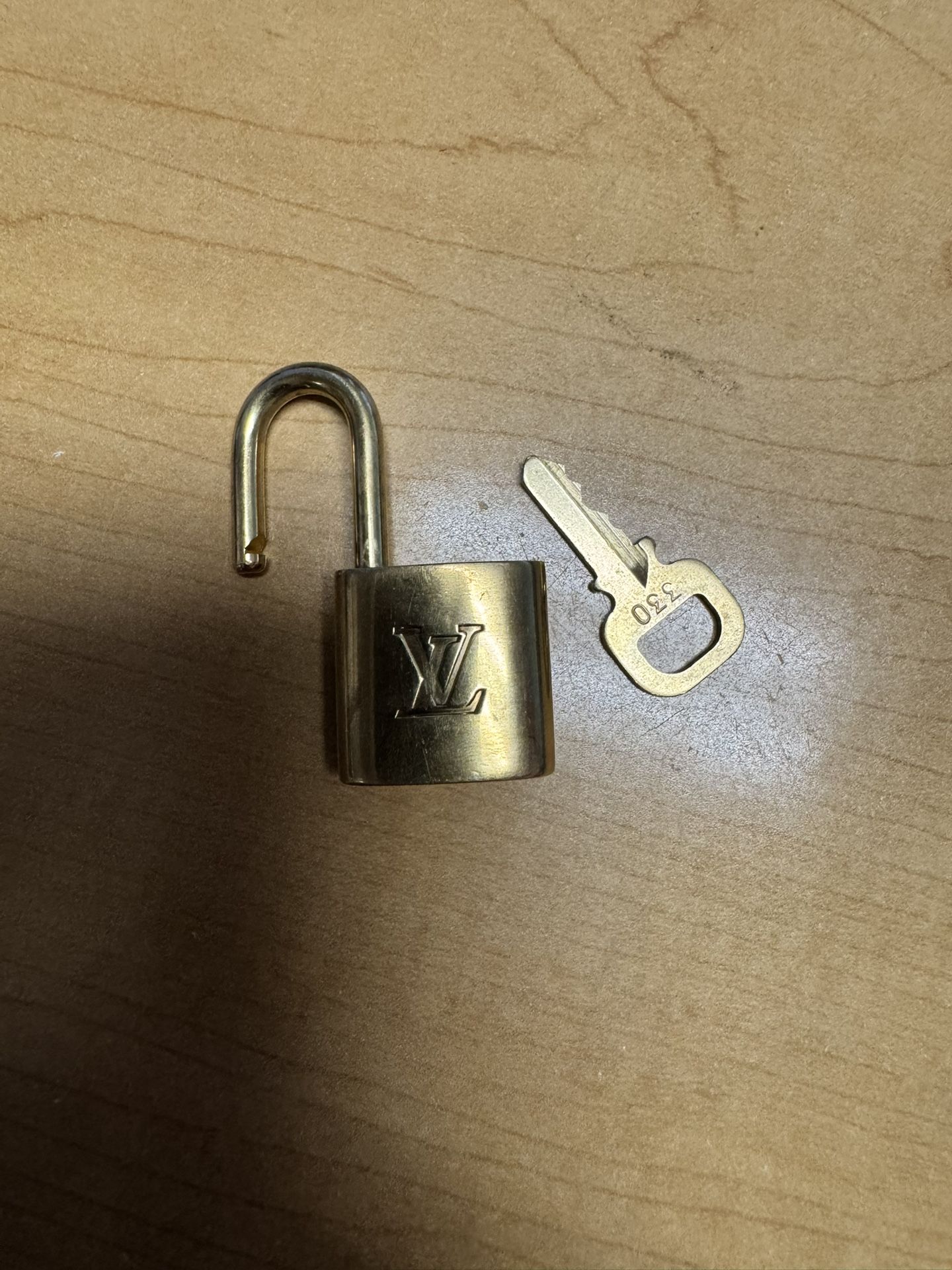 Louis Vuitton Gold Padlock with Key # 330