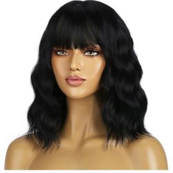 14 Inch Black Wig 