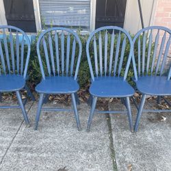 (4) Chairs solid wood - $45 for all