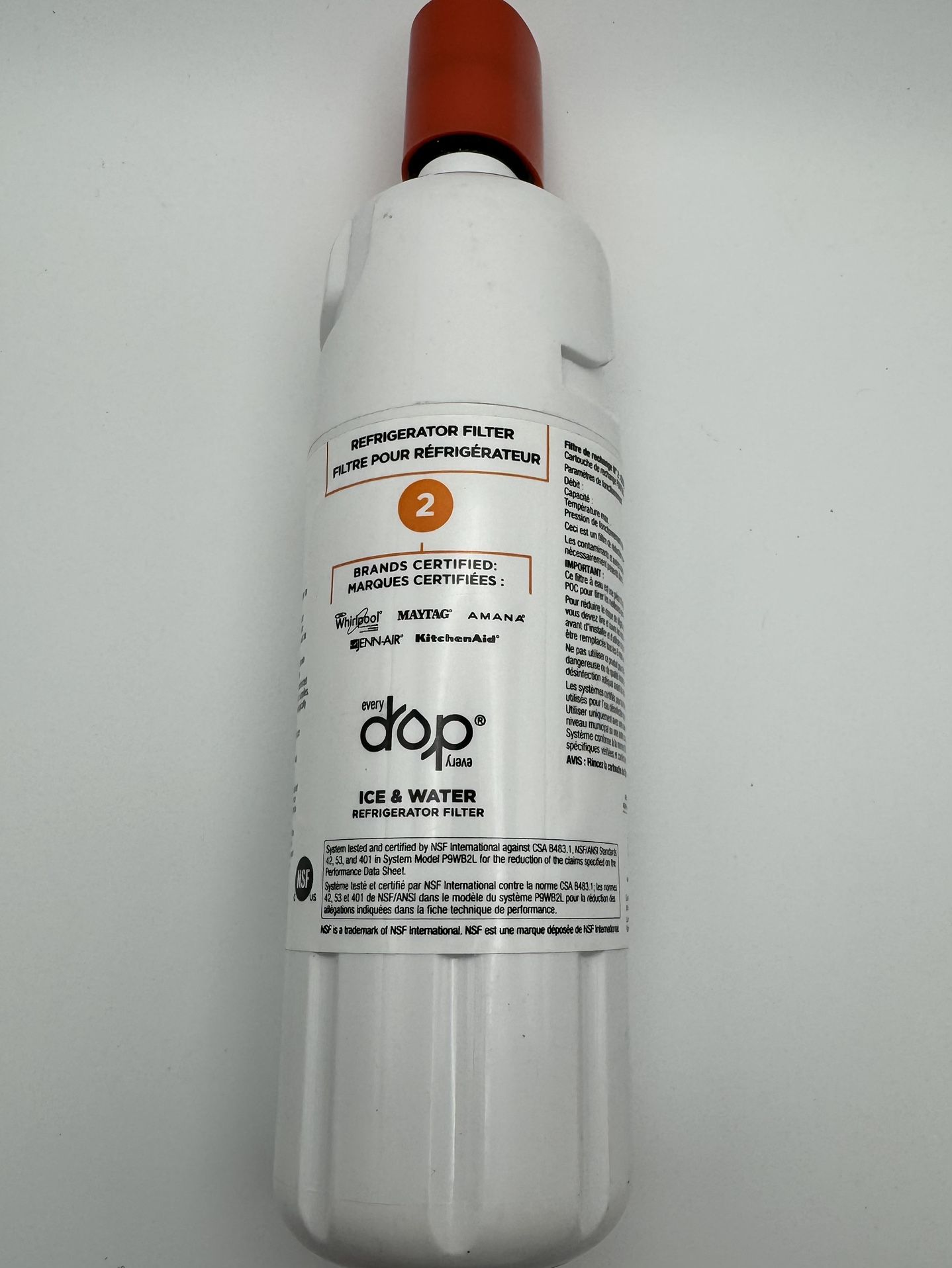 New Genuine OEM Whirlpool Refrigerator EveryDrop 2 Water Filter EDR2RXD1