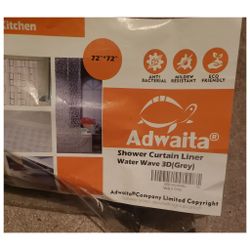 Gray Shower Curtain 72x72