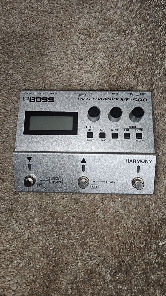 BOSS VE-500 Vocal Performer Effects Stompbox