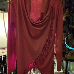 Ladies Midium Top Cross.cross With Fringe
