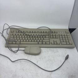 Vintage Apple Design Keyboard M2980 & Apple Desktop Bus Mouse II M2706