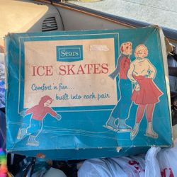 Sears Vintage White Ladies Ice States New Sz 7