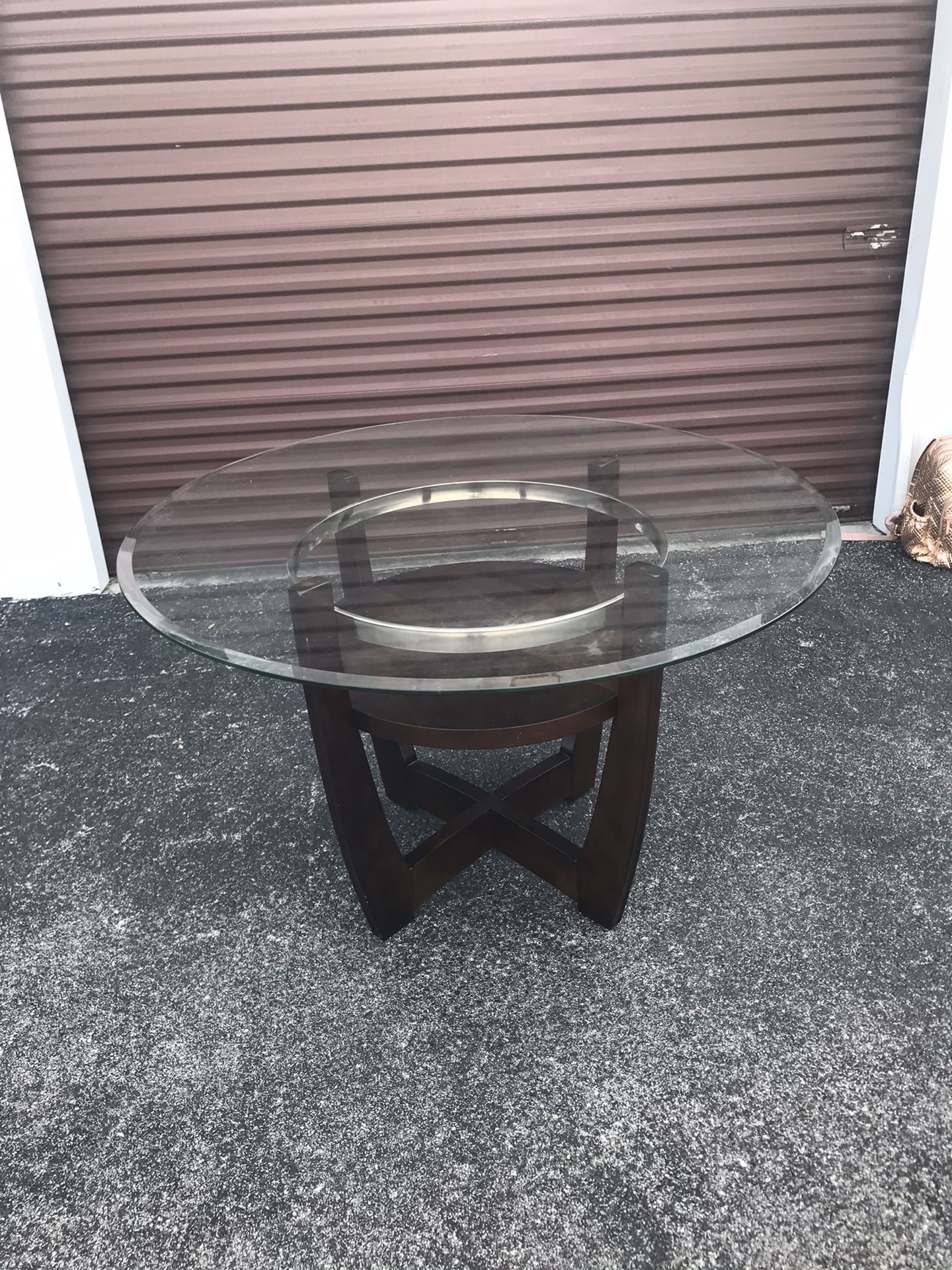 Gorgeous Modern Contemporary Glass Top Dining Room Table $175 OBO
