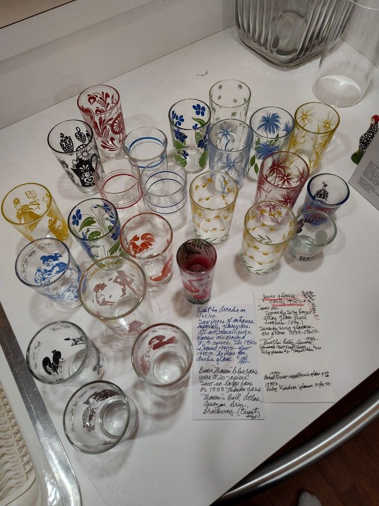Antique Juice Glasses