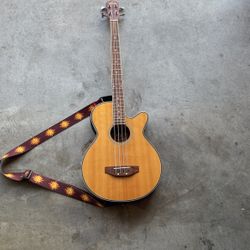 Oscar Schmidt OB100NLH Left-Handed 4-String Acoustic Electric Bass Guitar 