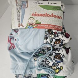 Womens 2XL (18w-20w) Nickelodeon Christmas Rugrats Sleep Pants 