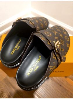 Authentic Louis Vuitton Monogram Slides Size:38 w/ Box