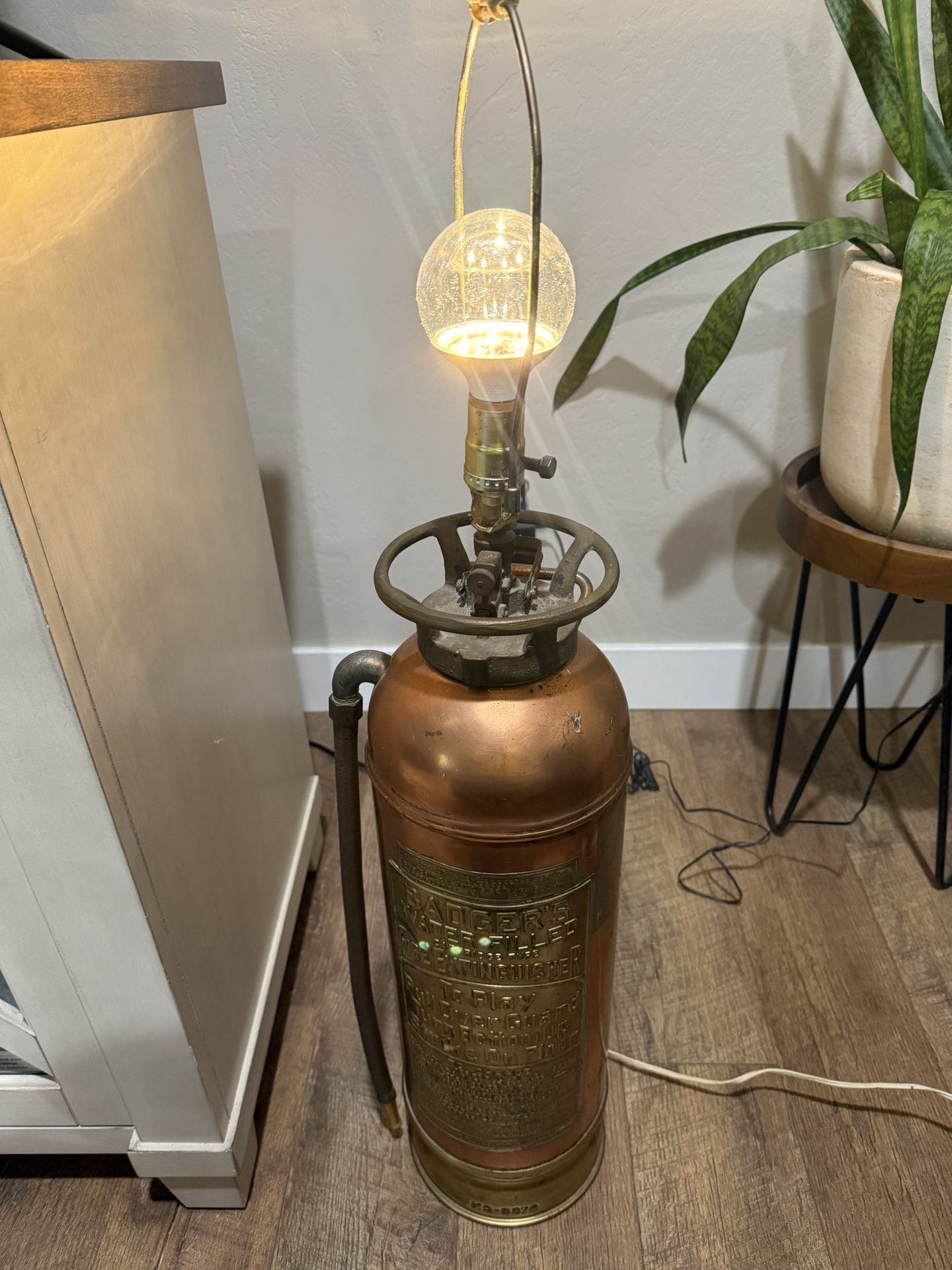 Vintage Badgers fire extinguisher