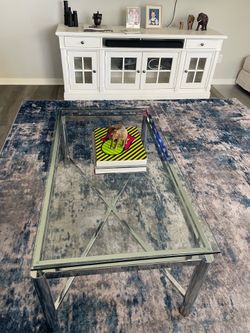 Glass Coffee Table & Two Side Table Set