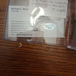 Stan Musial Authenticated Ball