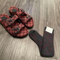 Gucci GG Supreme Sandals With/without Socks 