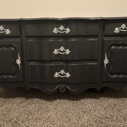 Antique Dresser And End Table