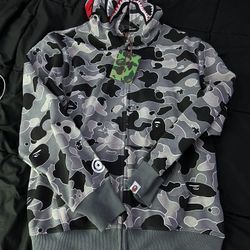 Grey BAPE hoodie